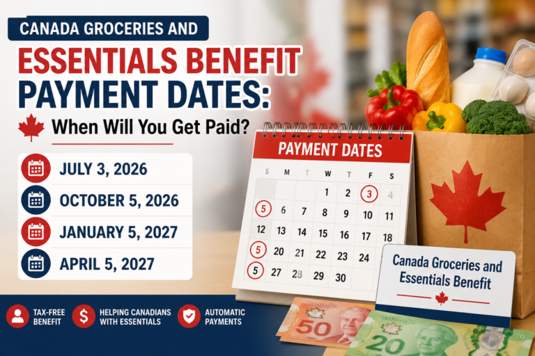 Canada Groceries and Essentials Benefit Payment Dates